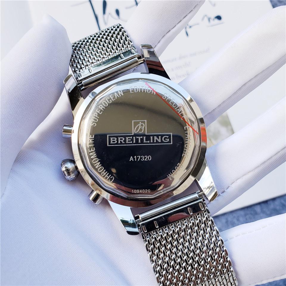 Replica BREITLING 904l Stainless Steel Quartz Watch 46MM