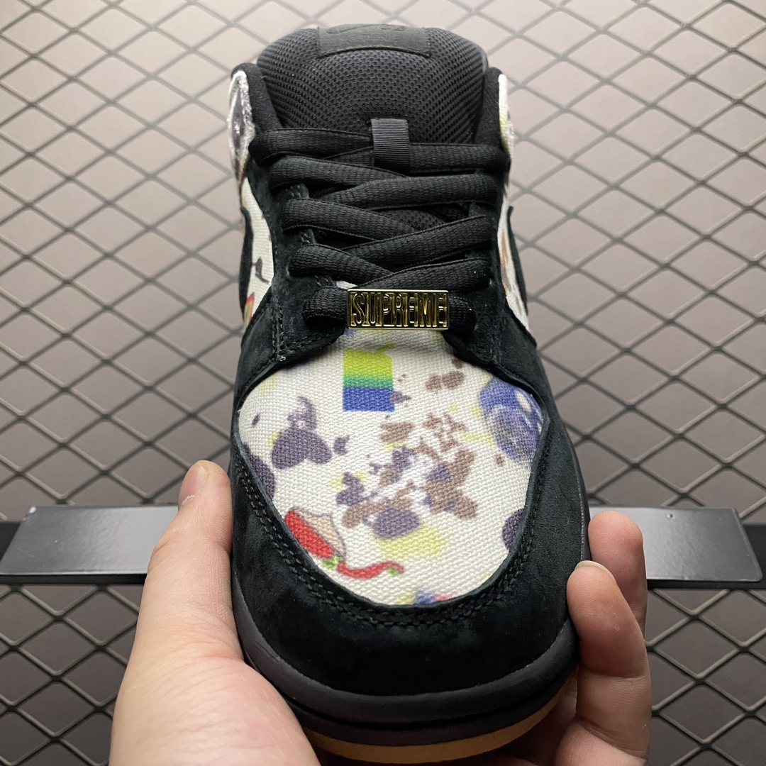Replica Nike Dunk SB Shoe Supreme x NK Dunk Low Rammellzee FD8778-001 Size 36-47.5