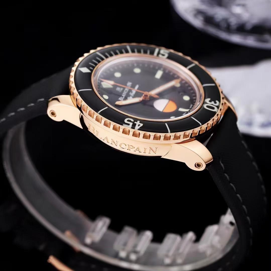 Replica Blancpain 904l Stainless Steel Automatic Machine 9015 Japanese movement Watch 45MM