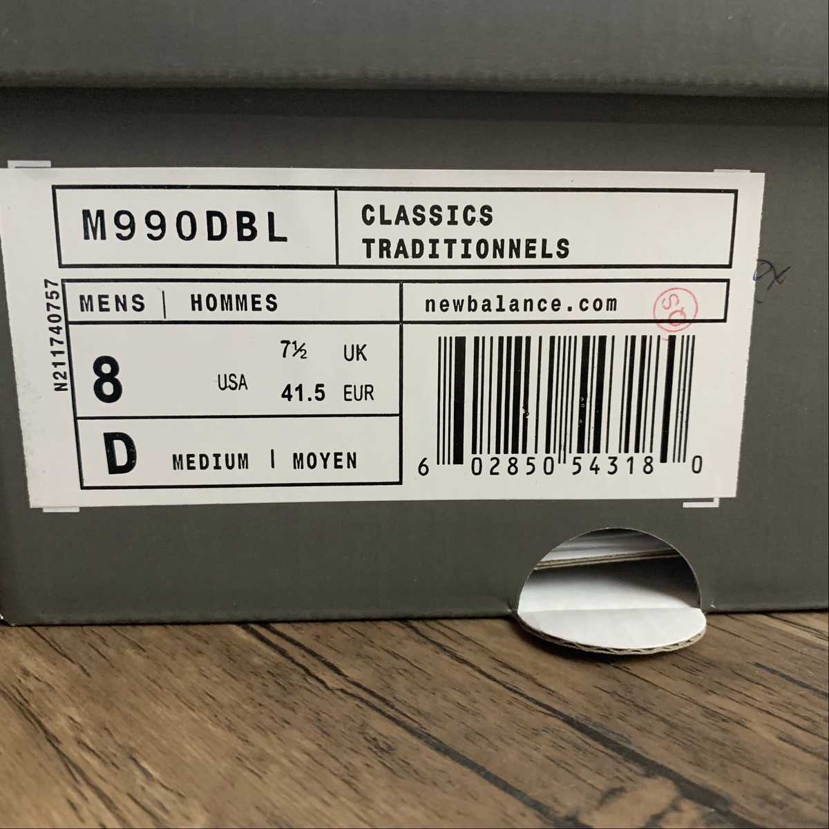 Replica New Balance Shoe New Balance NB990 M990DBL  36 -45