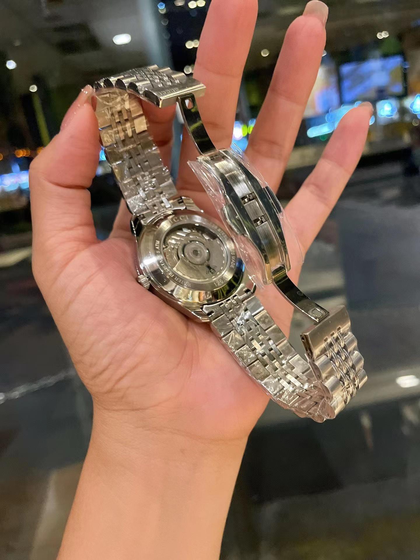 Replica Gucci 904l Stainless Steel Automatic Machine Watch 42MM