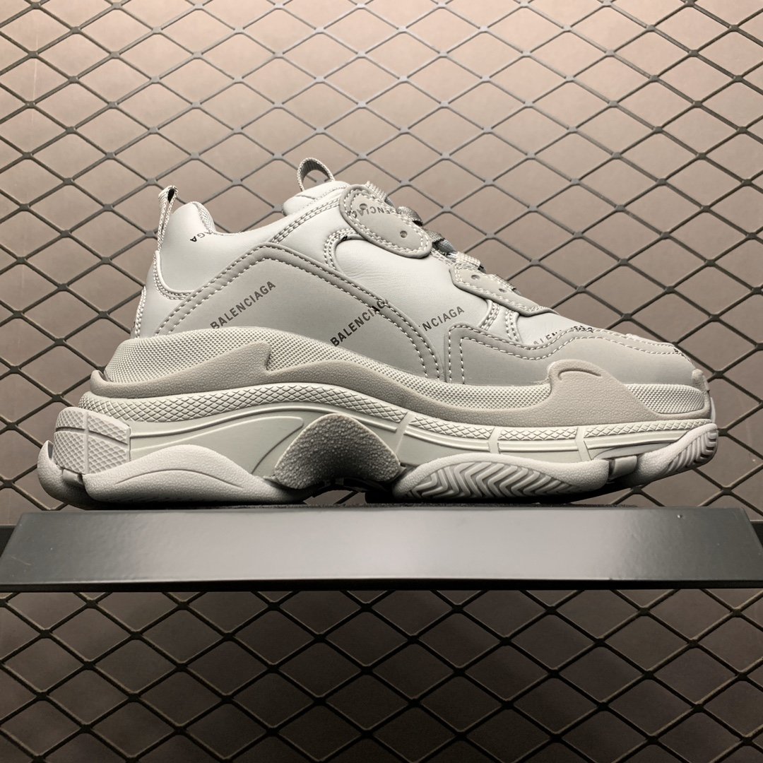 Replica Balenciaga Shoe Balenciaga Triple S All Gray Size 35-45