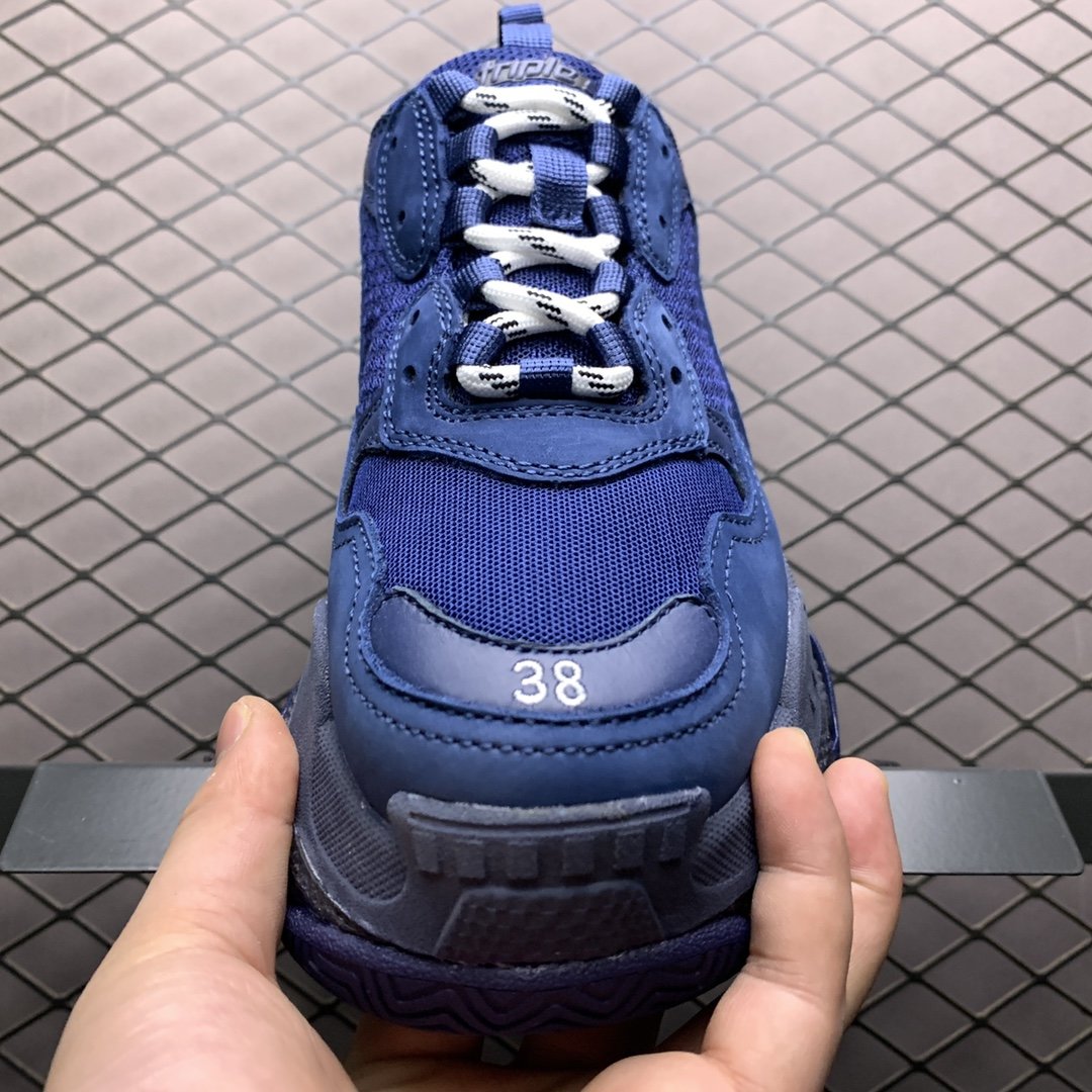 Replica Balenciaga Shoe Balenciaga Triple S 3.0 35 36 37 38 39 40 BLUE