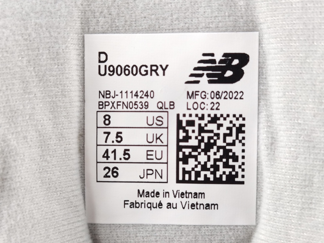 Replica New Balance Shoe New Balance 9060 Rain Cloud    U9060GRY