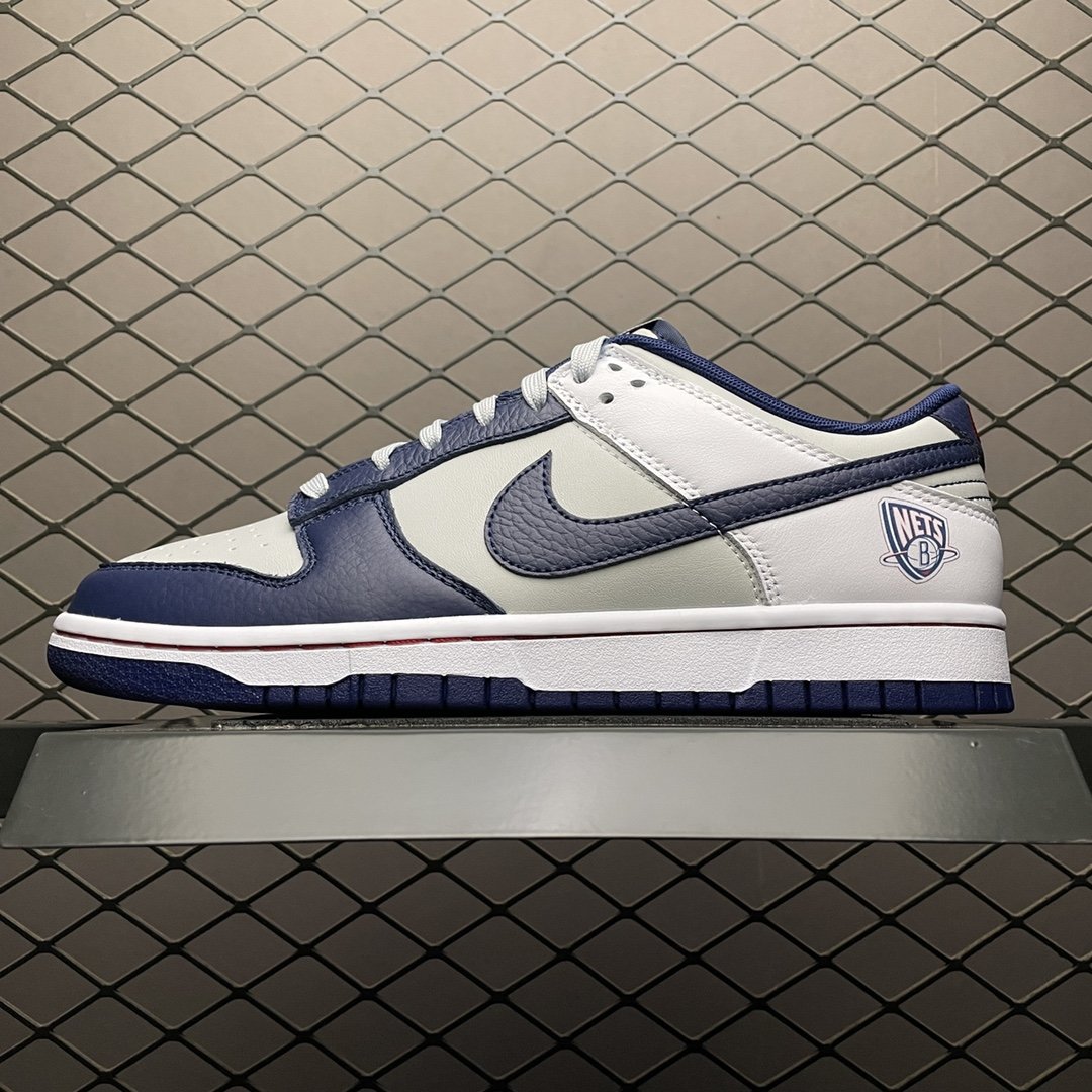 Replica Nike Dunk SB Shoe Nike Dunk Low Brooklyn Nets NBA75 DD3363-001 Size 36-46