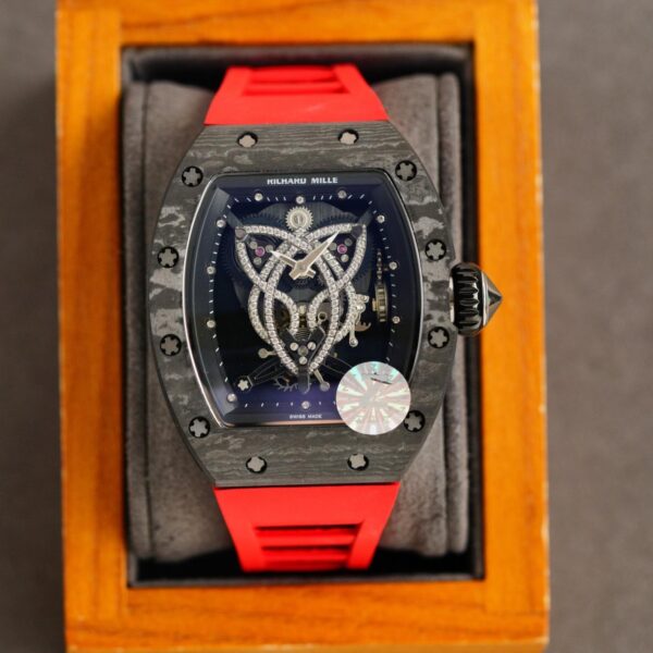 Replica Richard Mille Carbon Fiber Automatic Machine Watch 42MM