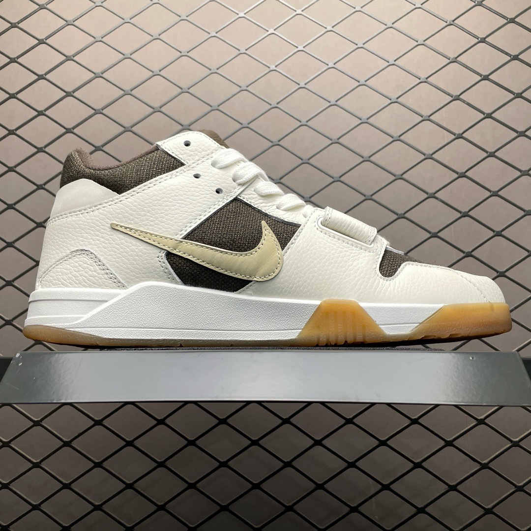 Replica Travis Scott Shoe Travis Scott x Air Jordan Executive The Check FZ8117-100 S2  Size 36-48.5
