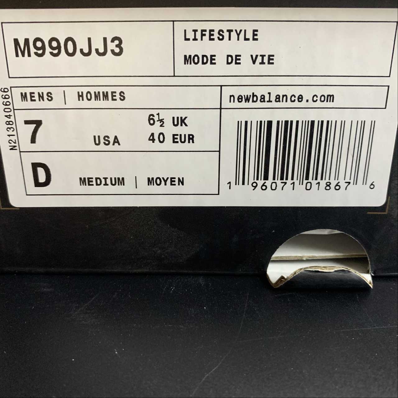 Replica New Balance Shoe New Balance NB990 M990JJ3  36-45