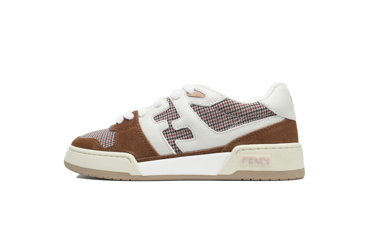 Replica Fendi Shoe  Fendi Match White Brown