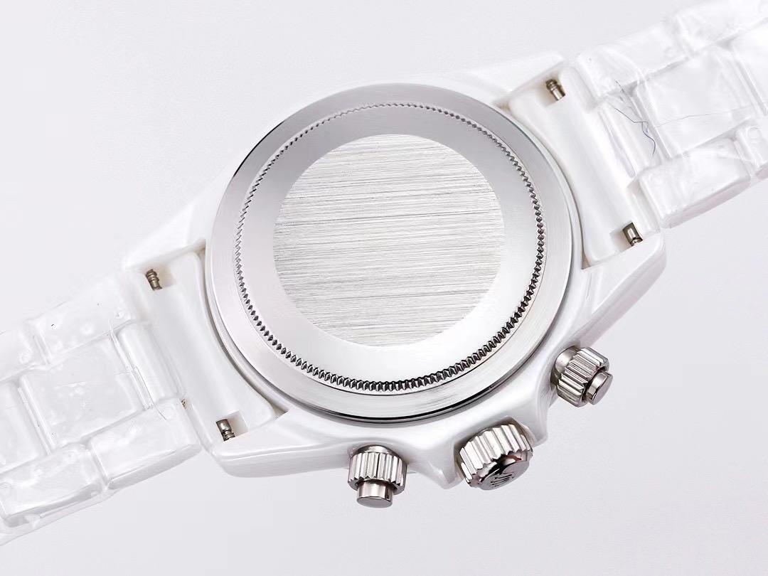 Replica Rolex Daytona Ceramic Case Watch Strap Quartz Movement Watch 40mm