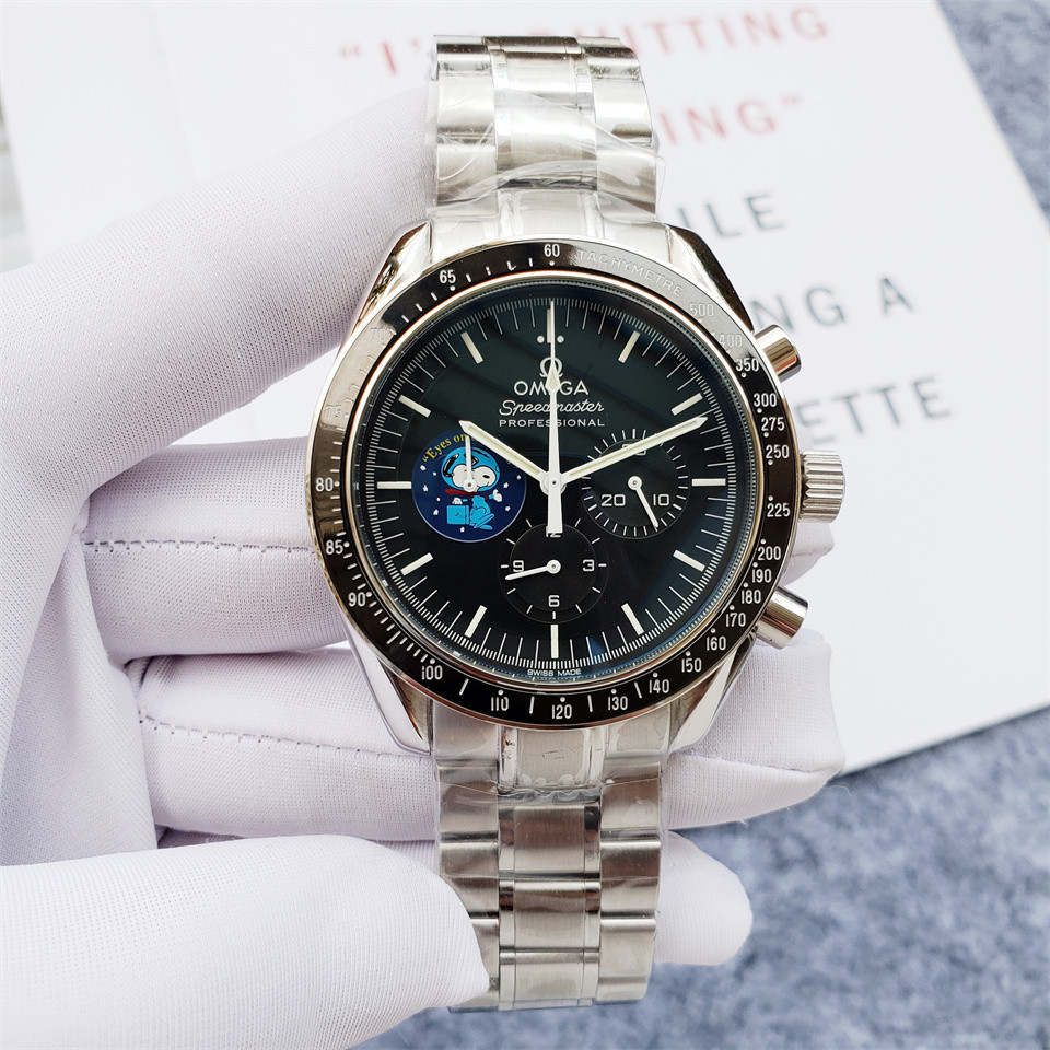 Replica OMEGA Speedmaster 904l Stainless Steel Quartzl Watch 44MM