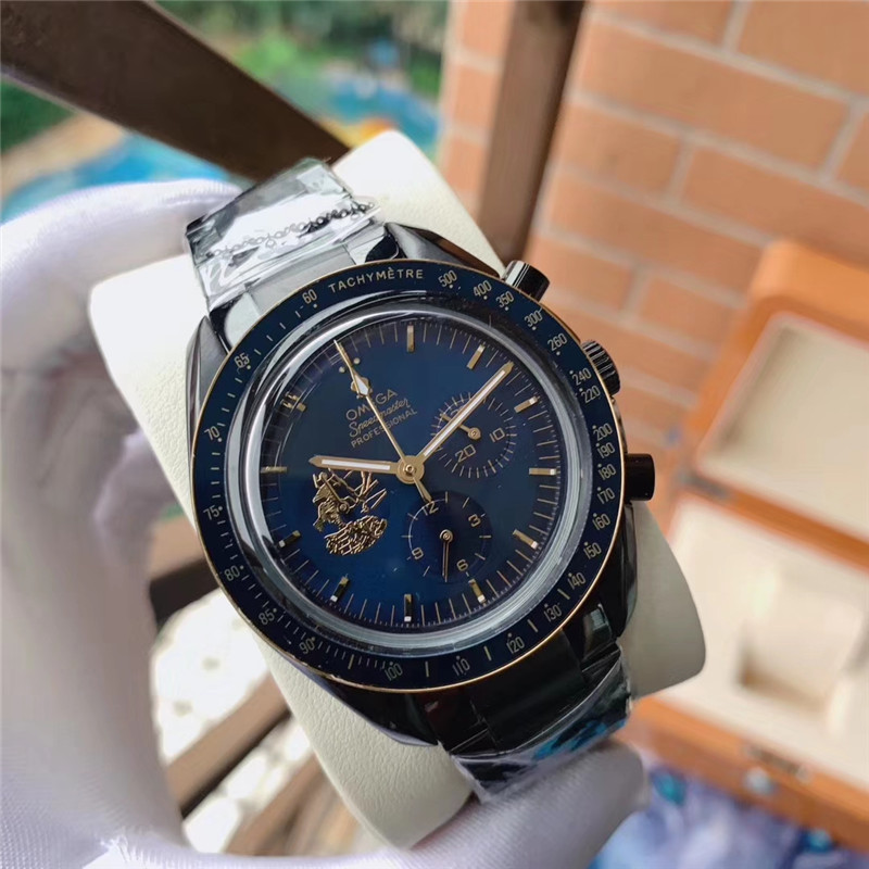Replica OMEGA Speedmaster 904l Stainless Steel Quartzl Watch 44MM