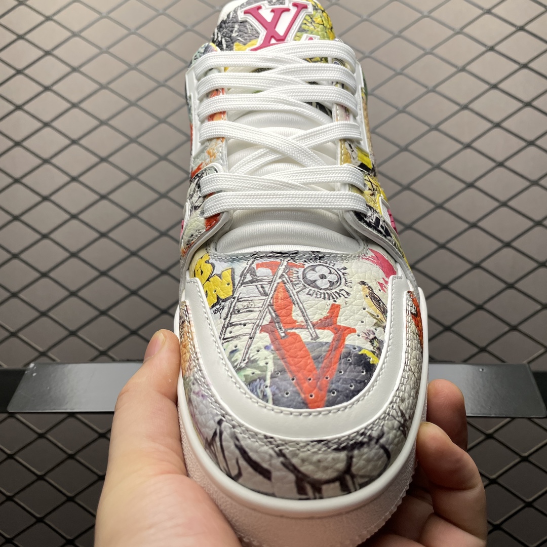 Replica Louis Vuitton Shoe Yayoi Kusama x Louis Vuitton LV Trainer Size 38-46
