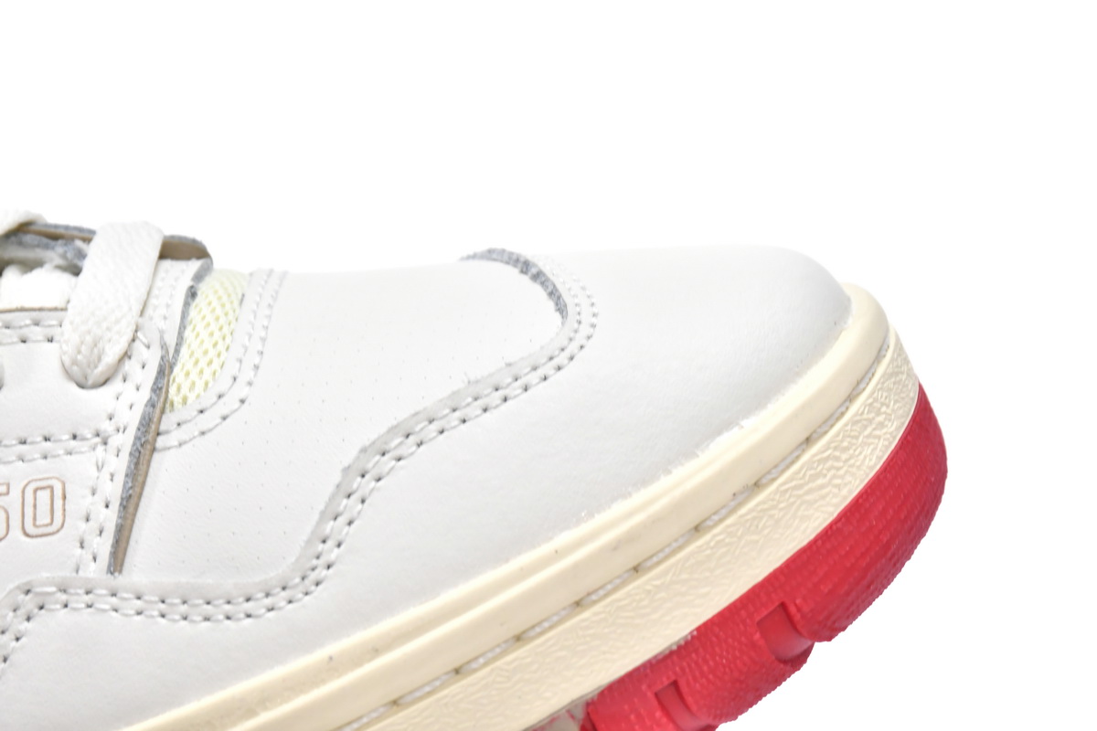 Replica New Balance Shoe BB550A3 Aim Leon Dore x New Balance 550 White Red Navy