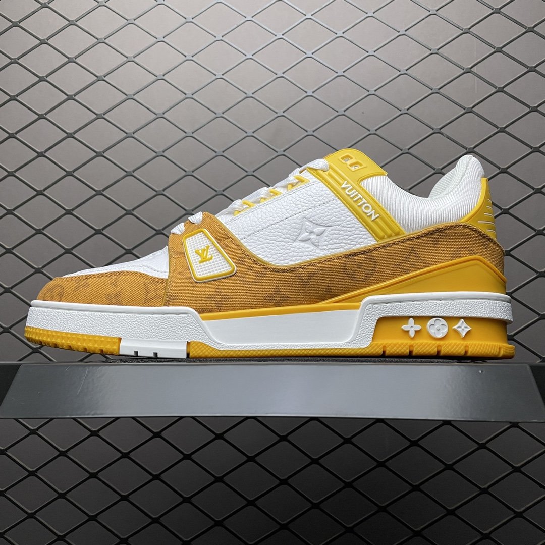 Replica Louis Vuitton Shoe Louis Vuitton Trail Sneaker LV YELLOW SIZE 38-45_01917