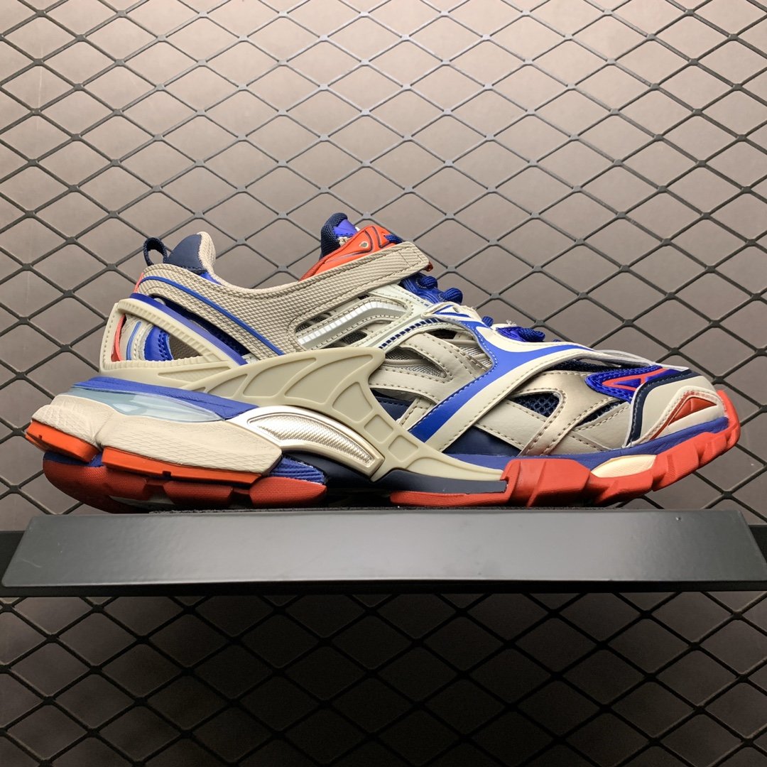 Replica Balenciaga Shoe Balenciaga Track 2 Blue Brown Size 35-45