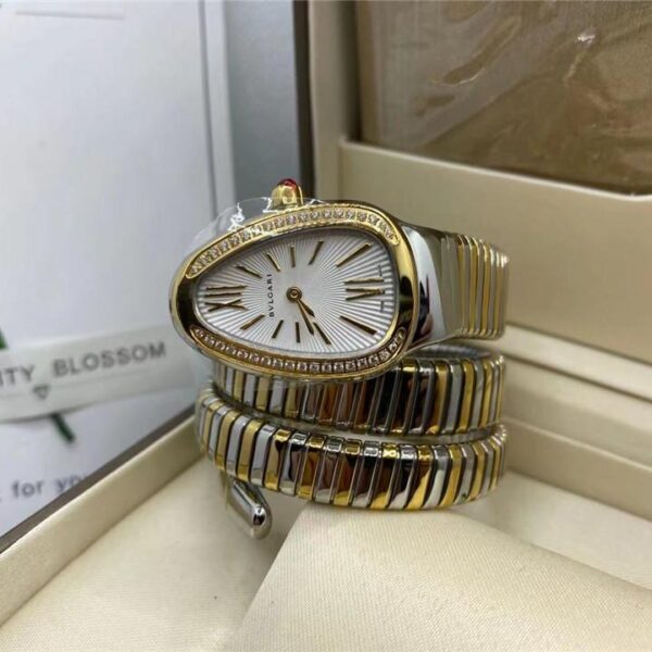 Replica BVLGARI 904l Stainless Steel Quartz Watch 35MM