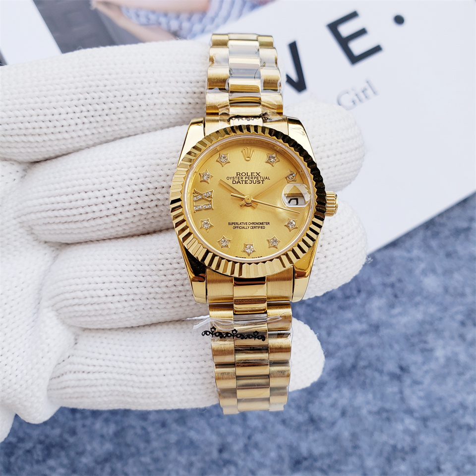 Replica Rolex Datejust 904l Stainless Steel Automatic Mechanical  Watch 36mm 31mm