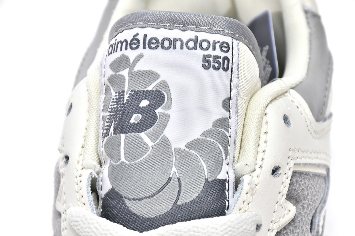 Replica New Balance Shoe BB550ALE Aim Leon Dore x New Balance 550 Silver