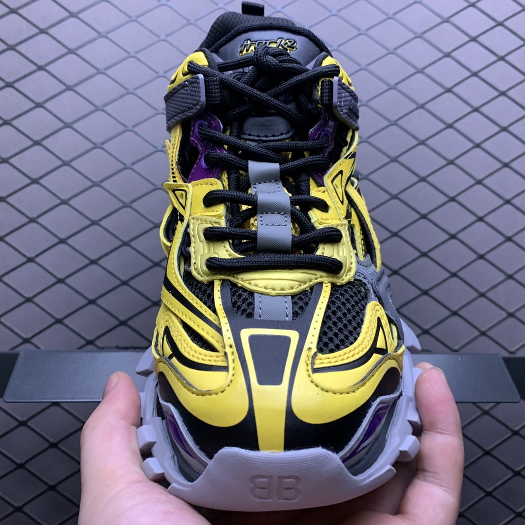 Replica Balenciaga Shoe Balenciaga Track 4.0 Yellow 35-46