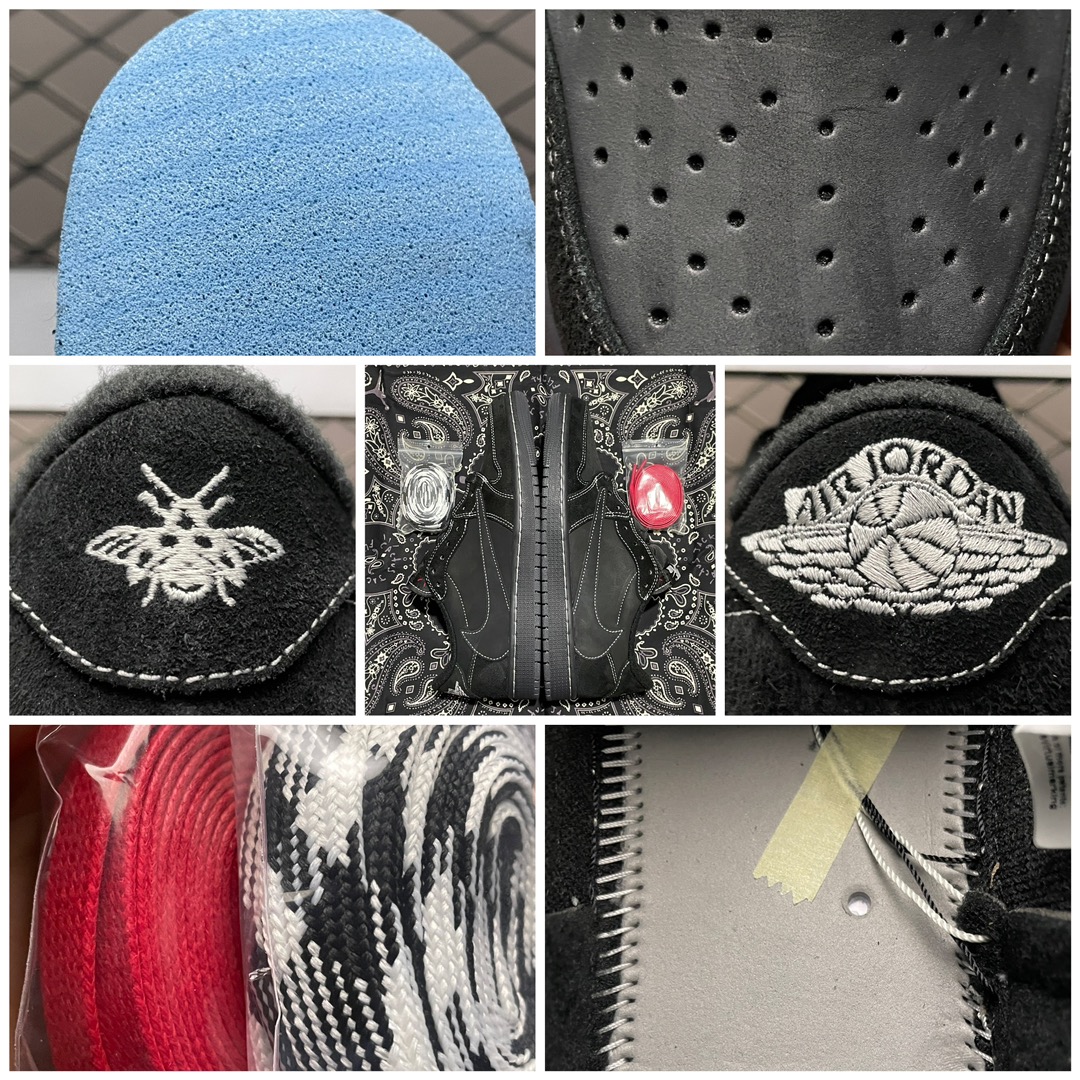 Replica Travis Scott Shoe Travis Scott x Air Jordan 1 DM7866-001 Size 36-47.5