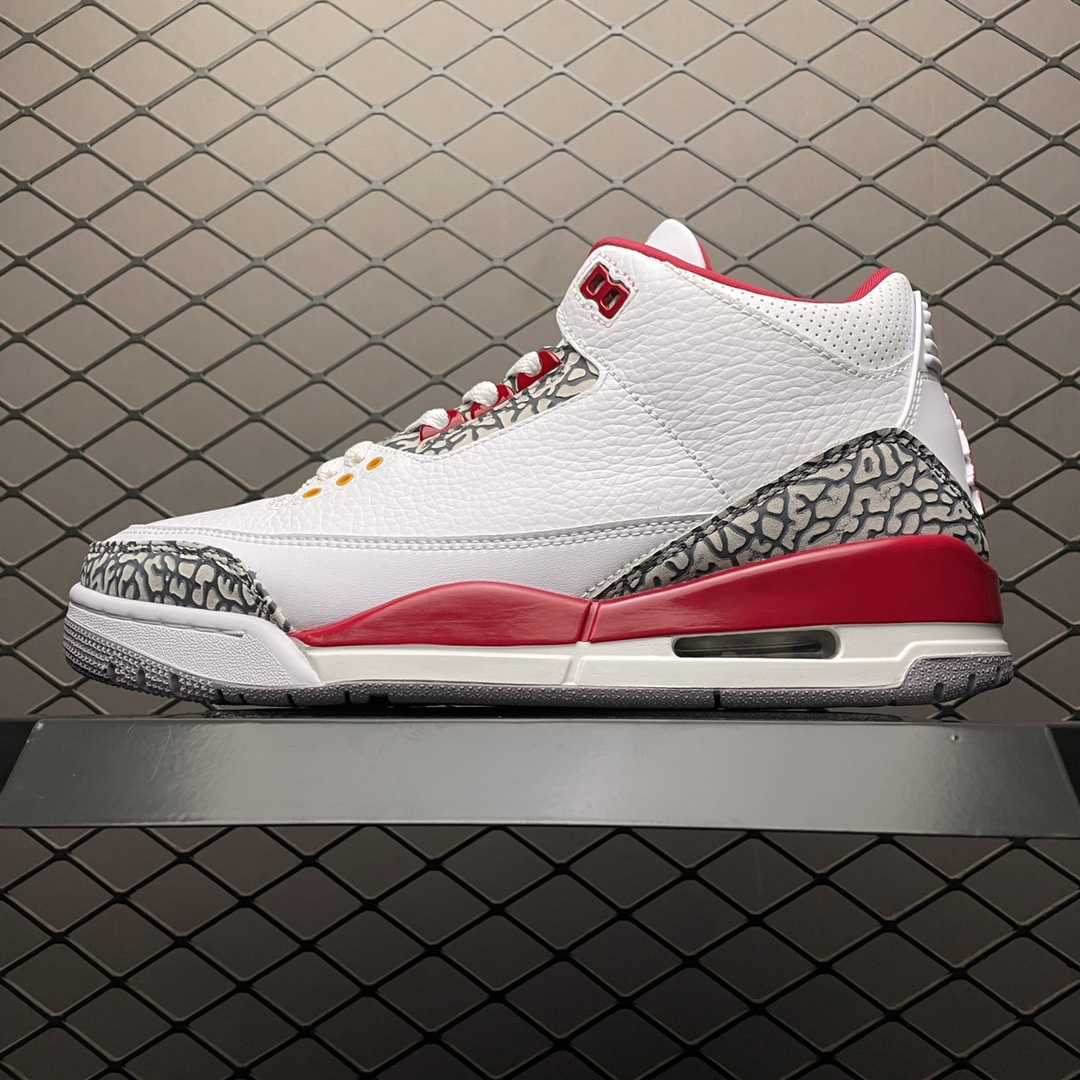 Replica Air Jordan Shoe Air Jordan 3 Cardinal Red AJ3 CT8532-126 SIZE 40-46