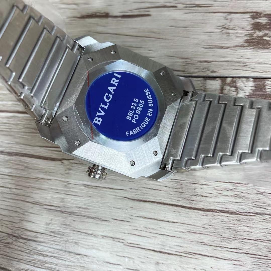 Replica BVLGARI 904l Stainless Steel Quartz Watch 42MM