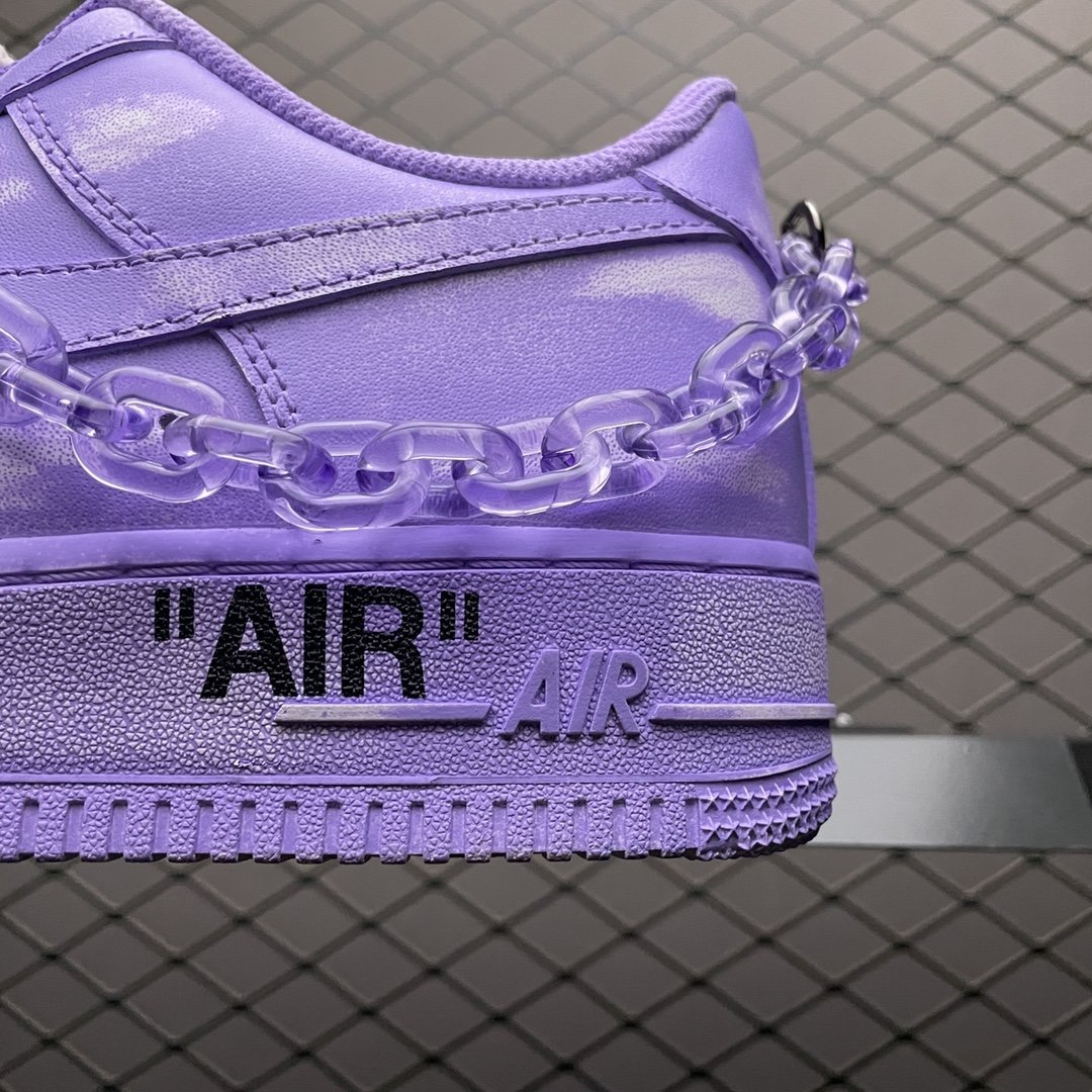 Replica OFF White Shoe Nike Air Force 1 Purple OFF white Size 36-46 31TDEF17