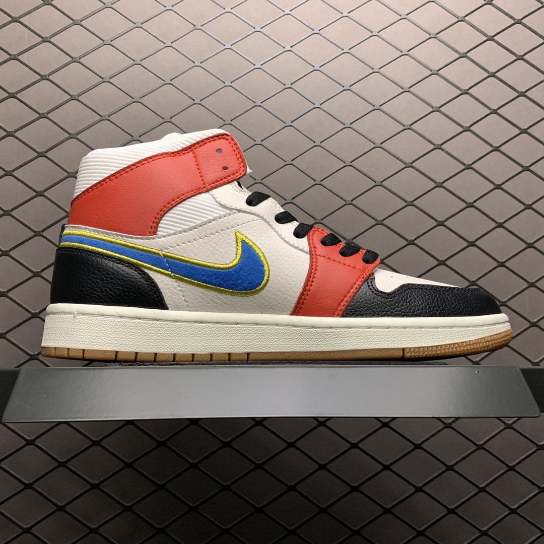 Replica Air Jordan Shoe Air Jordan 1 Mid SE AJ1 DC1426-100 36-46 Size W5.5-M12