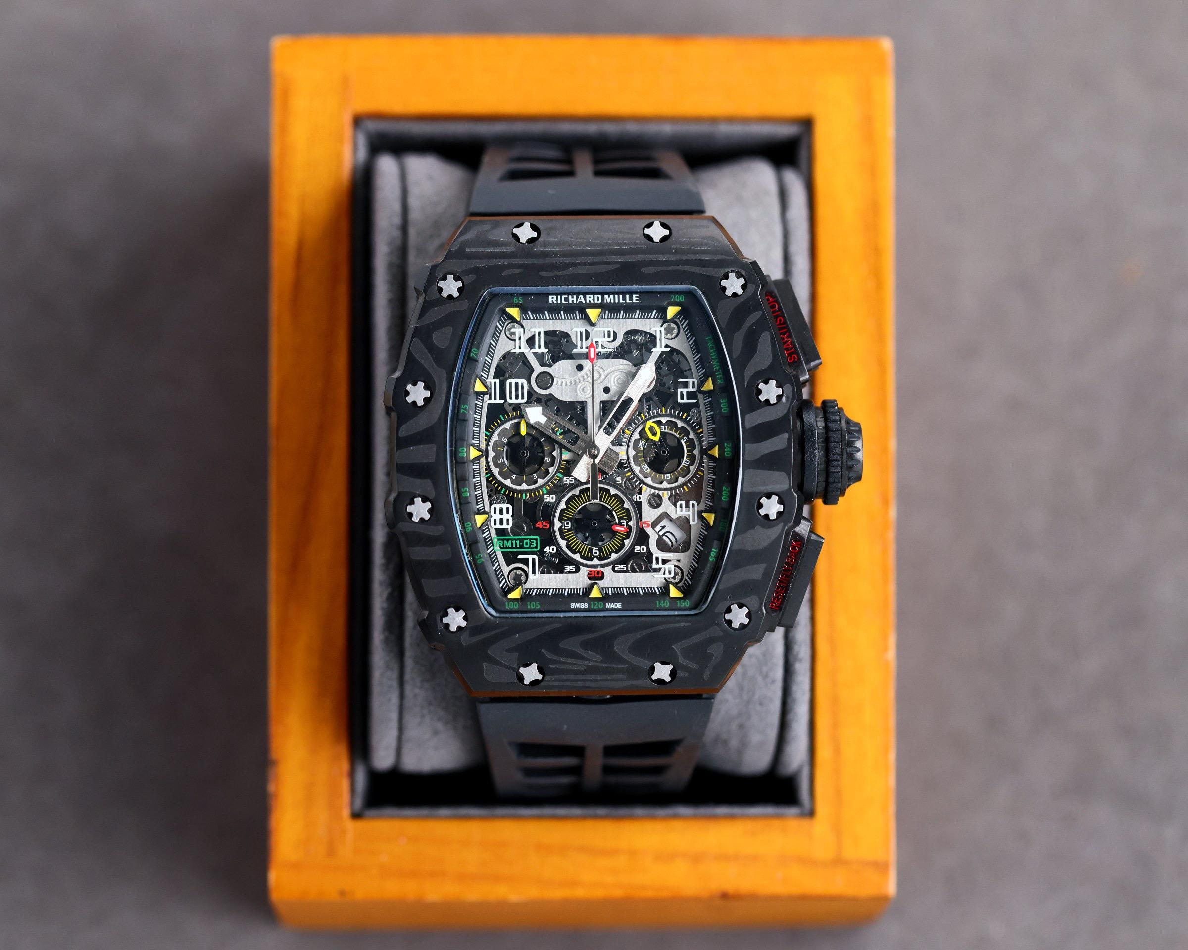 Replica Richard Mille 904l Stainless Steel Quartz Watch 44MM