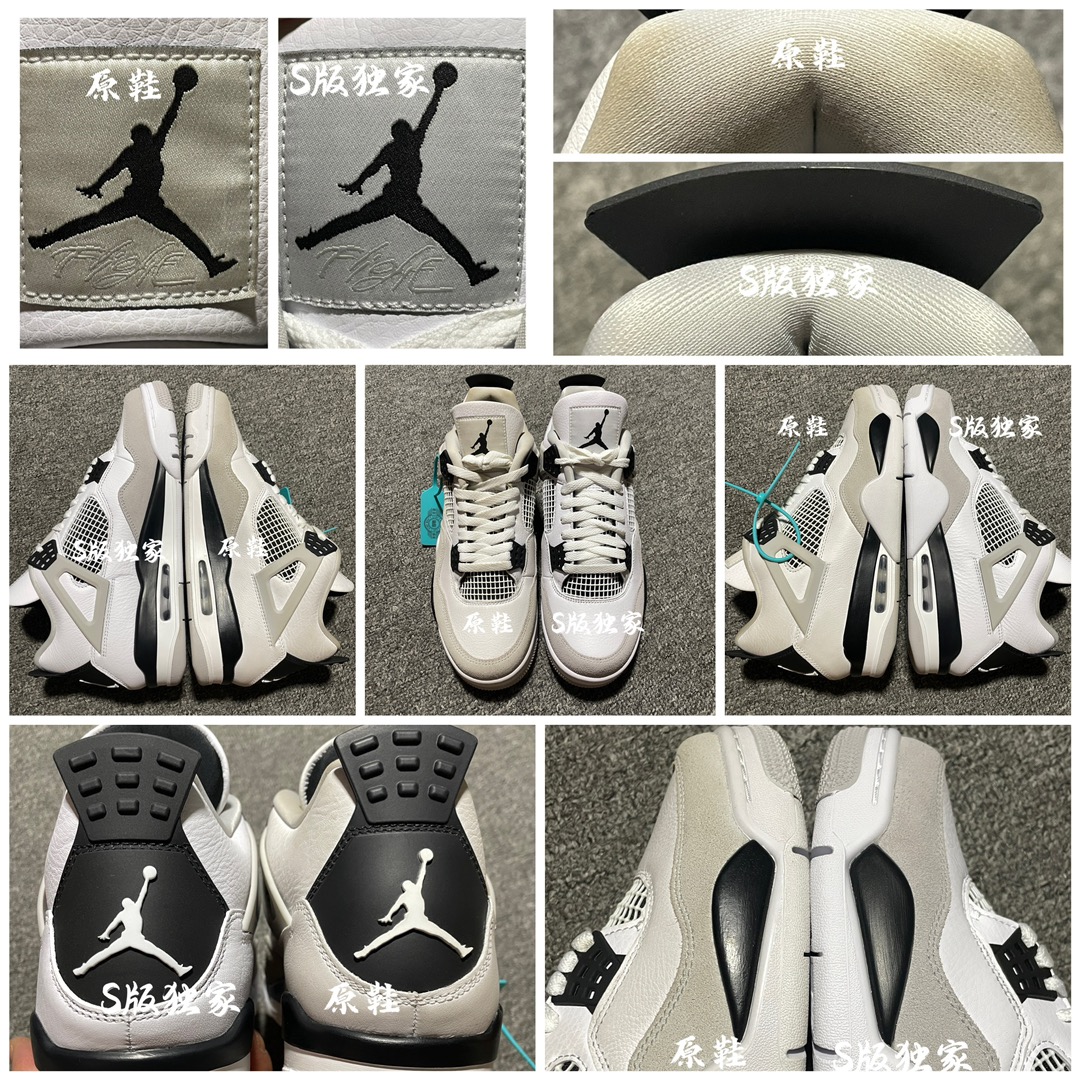 Replica Air Jordan Shoe Air Jordan 4 RetroMilitary Black AJ4 DDH6927-111 size 40-47.4