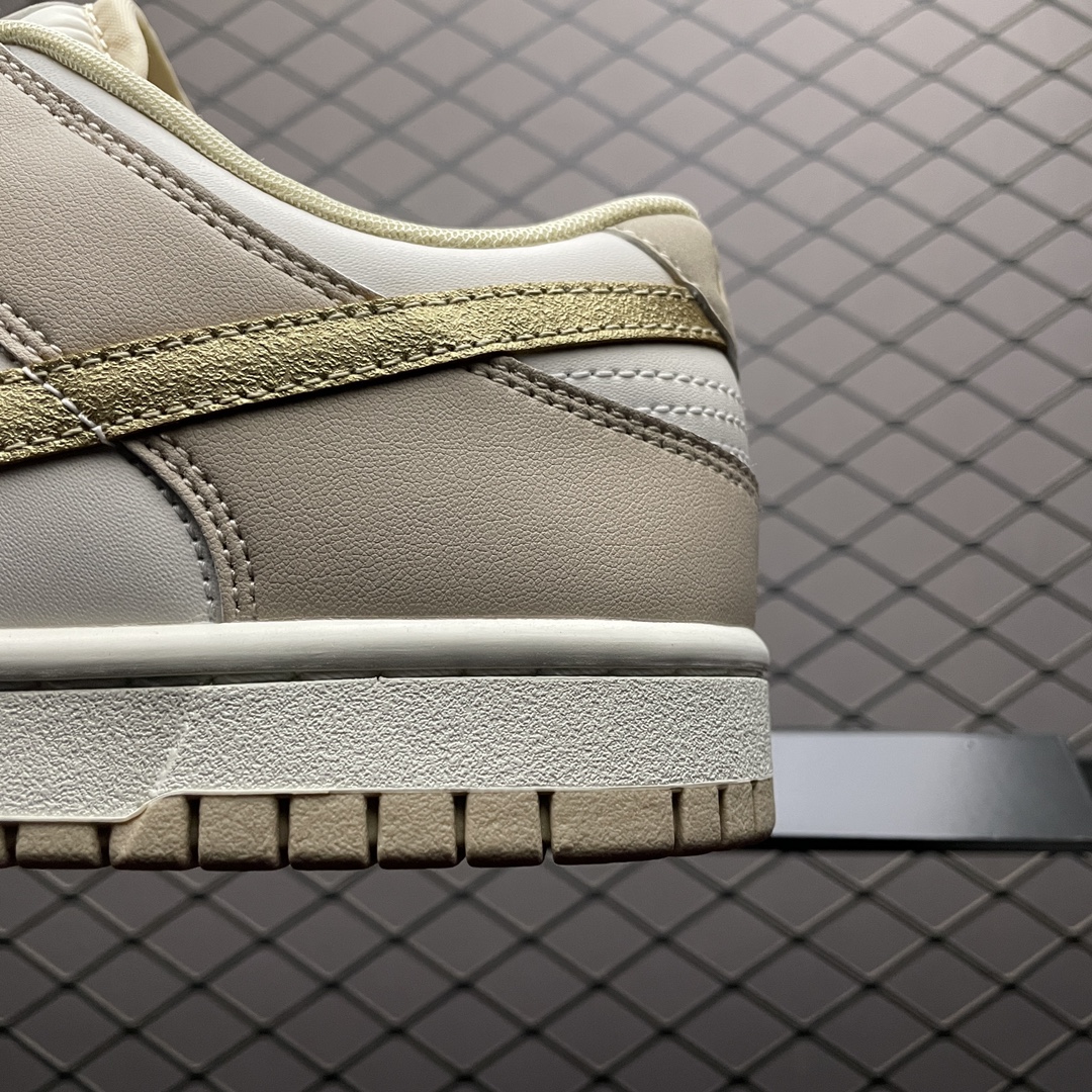 Replica Nike Dunk SB Shoe NK Dunk Low Gold Swoosh DX5930-001 Size 35.5-44