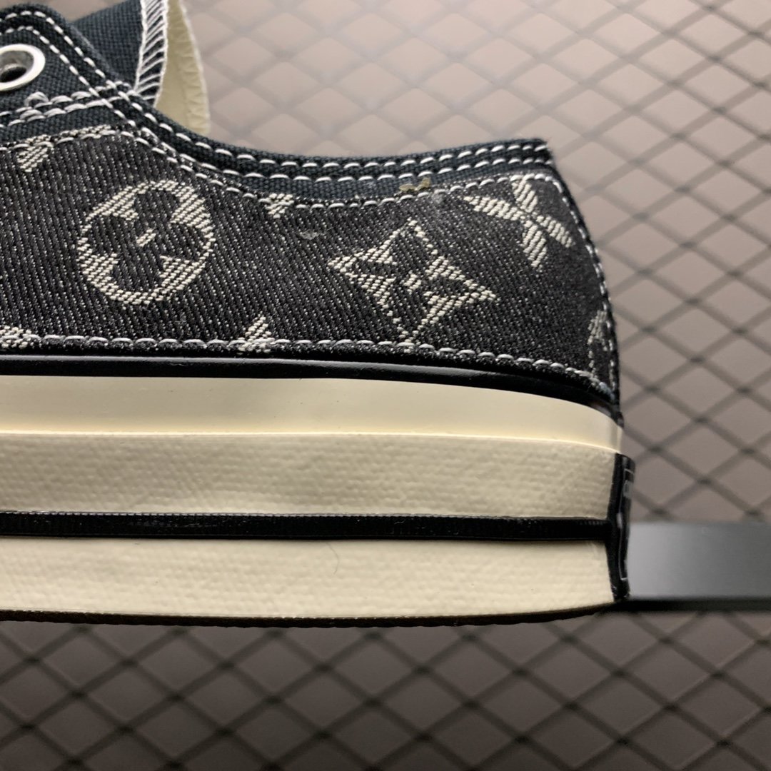 Replica Louis Vuitton Shoe Converse Chuck 1970S LV Low Black Size 35-44