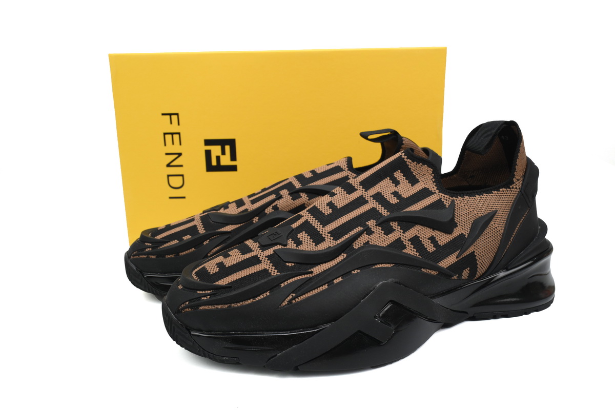 Replica Fendi Shoe Fendi Flow Brown