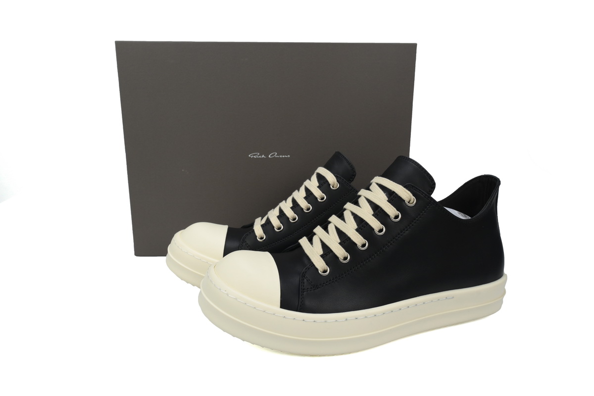 Replica Rick Owens Shoe Rick Owens Low ‘Black Milk’