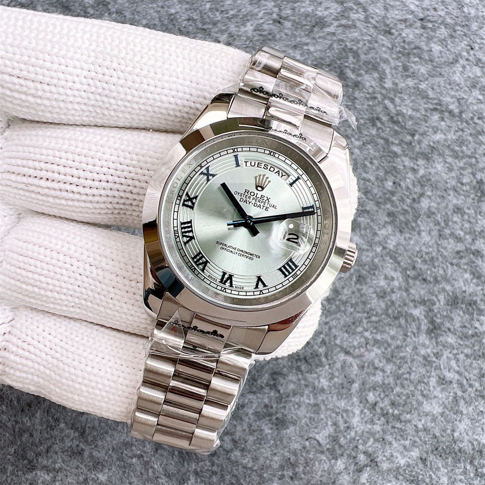 Replica Rolex DayDate 904l Stainless Steel Automatic Mechanical Watch 40mm