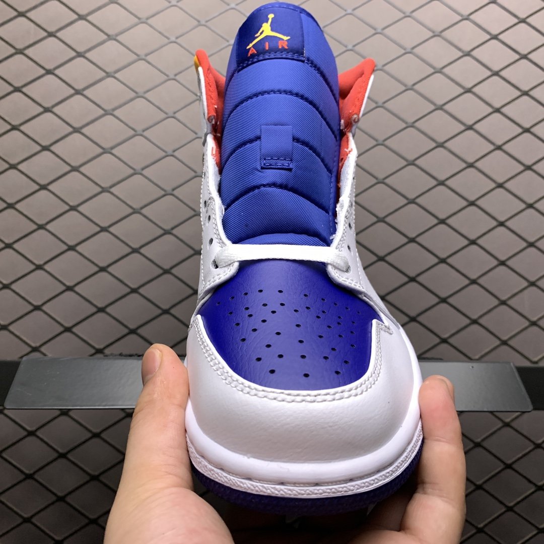 Replica Air Jordan Shoe Air Jordan 1 Mid GS AJ1 554724-131 MEN 554725-131 WOMEN 36-46 Size W5.5-M1…