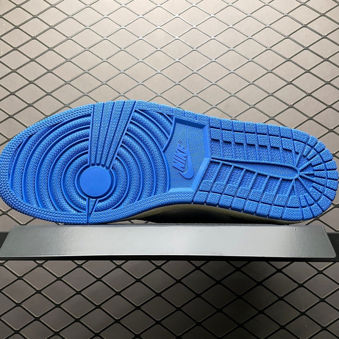 Replica Travis Scott Shoe Fragment x Travis Scott x Air Jordan 1Military Blue TSDH322