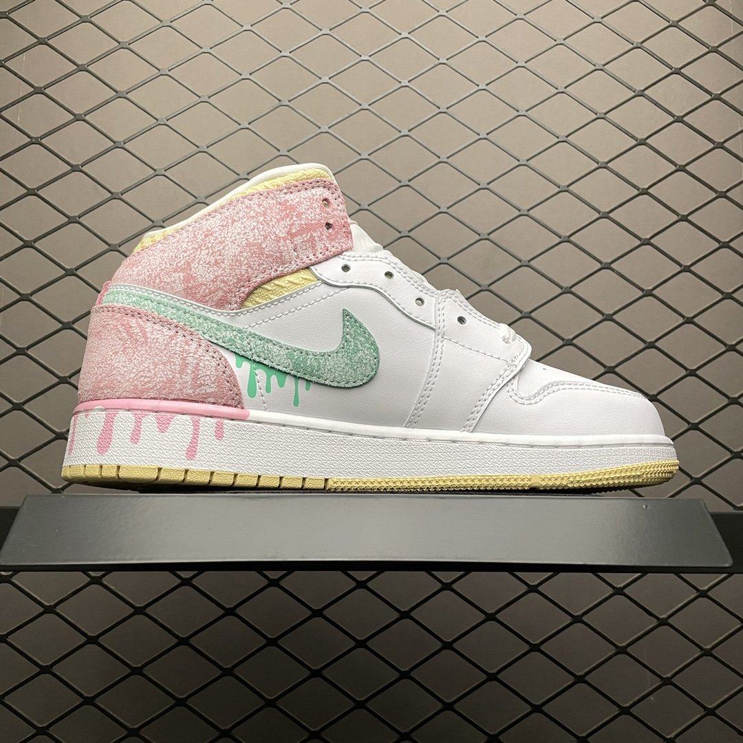 Replica Air Jordan Shoe Air Jordan 1 Mid AJ1 DD1666-100 36-39