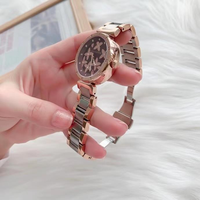 Replica LOUIS VUITTON LV 904l Stainless Steel Quartz Watch 33MM