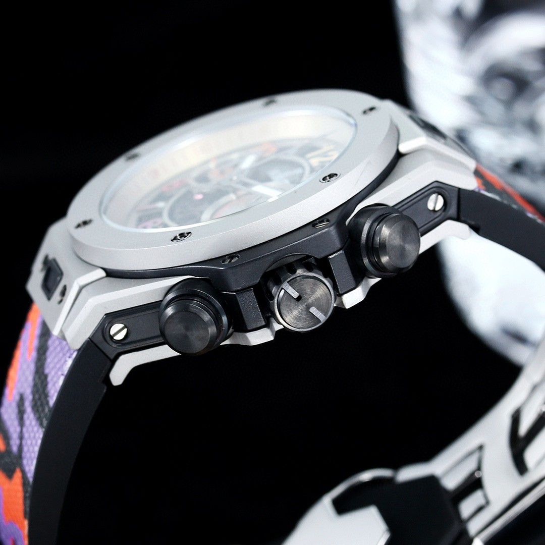 Replica Hublot 904l Stainless Steel Quartzl Watch 45MM