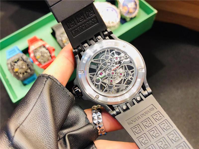 Replica Roger Dubuis 904l Stainless Steel Automatic Machine Watch 46MM