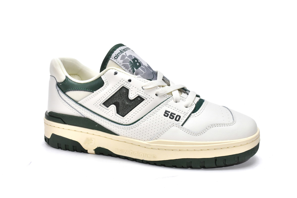 Replica New Balance Shoe BB550ALD Aim Leon Dore x New Balance 550 Evergreen