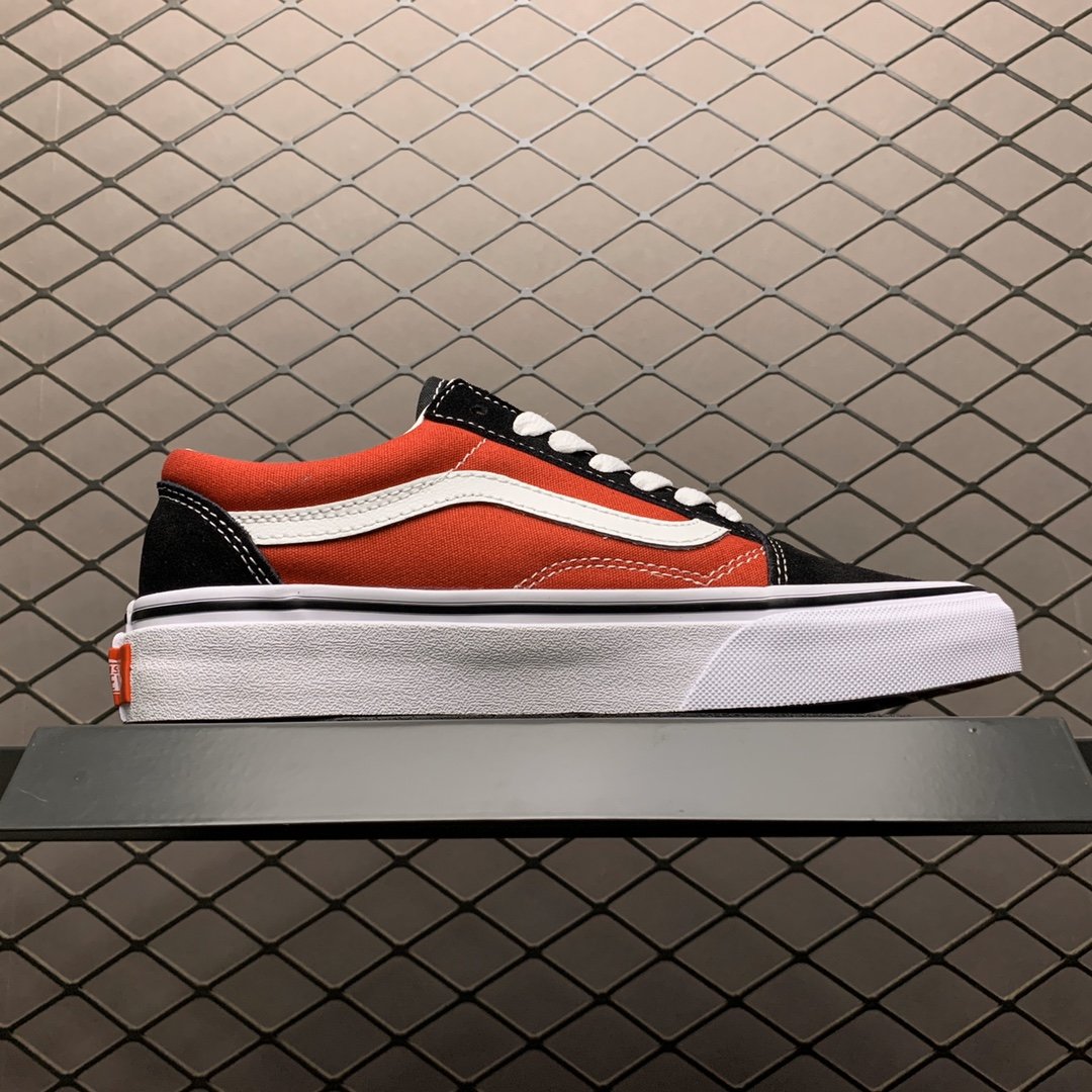 Replica Vans Shoe Vans Old Skool Black Red Size 35-44