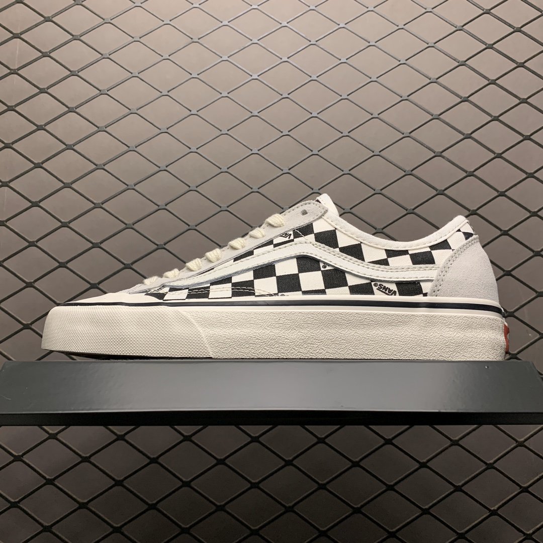Replica Vans Shoe Vans Style 36 Gray Black White Size 35-44