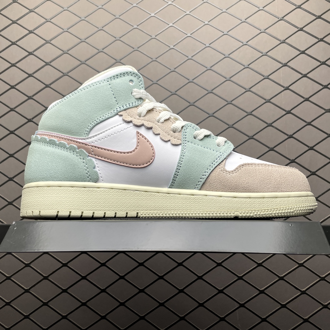 Replica Air Jordan Shoe Air Jordan 1 Mid GS AJ1 DZ5361-100 Size 36-40