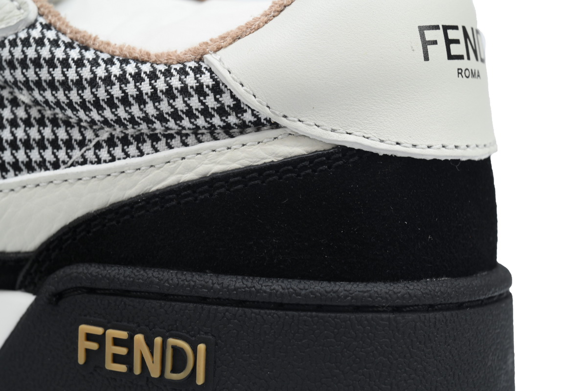 Replica Fendi Shoe Fendi Match Black and White