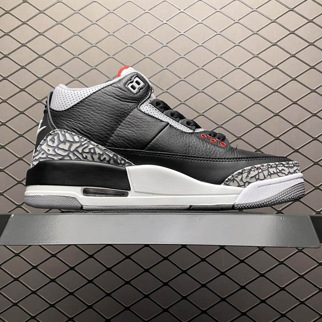 Replica Air Jordan Shoe Air Jordan 3 Black Cement AJ3 854262-001 SIZE 40-46