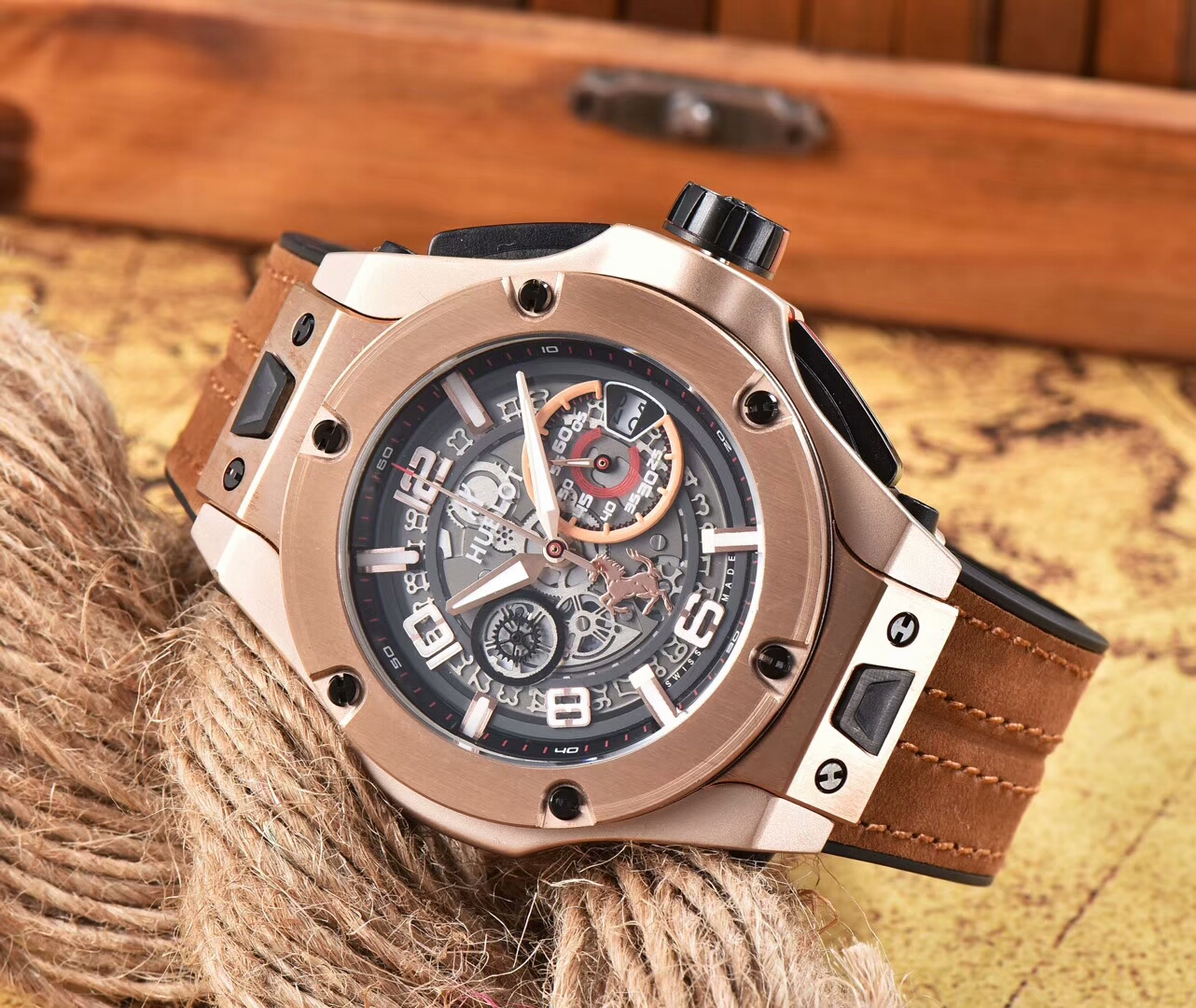 Replica Hublot 904l Stainless Steel Quartzl Watch 42MM