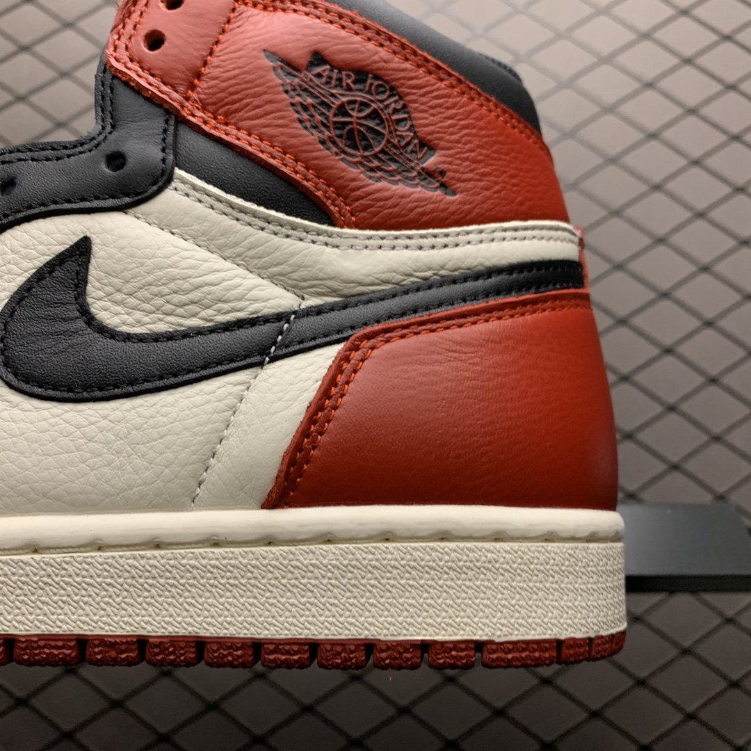 Replica Air Jordan Shoe Air Jordan 1 High Black Toe AJ1 555088-610 40-47.5